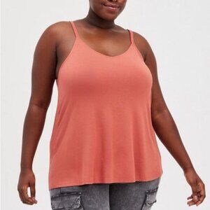 Women’s torrid 2 Orange Pink Swing Super Soft Cami 18 20 2XL 2X XXL